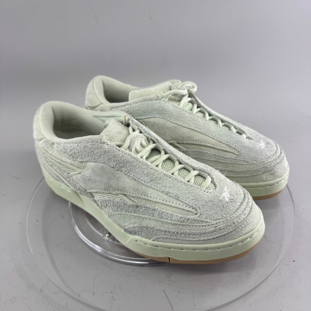 Reebok Mens Tobe Nwigwe Chukwu Suede Sneakers Sage Green Gum Sole Size 6